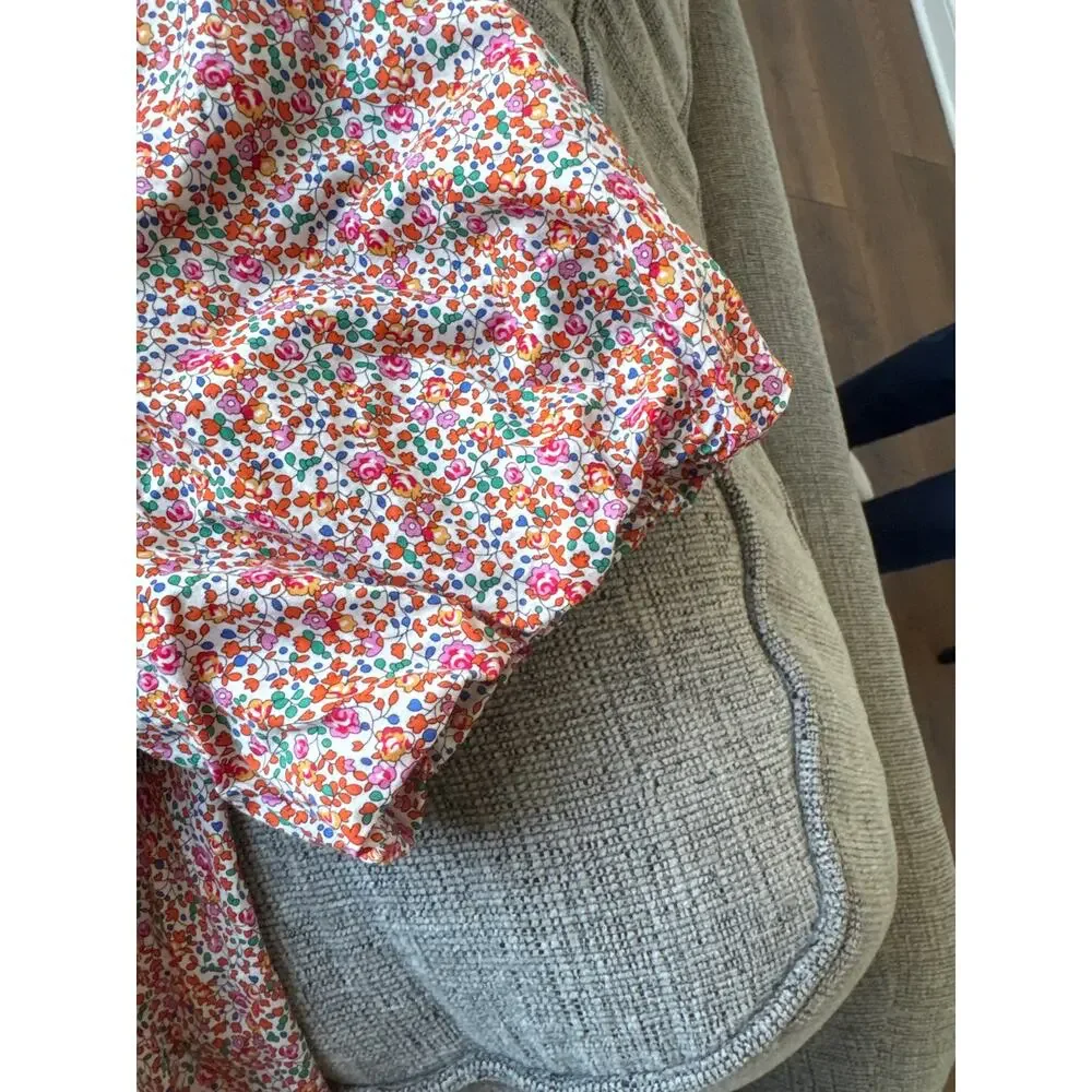 J. Crew Liberty Eloise Floral Classic-Fit Short Puff-Sleeve Shirt Pink Size 8 - Picture 10 of 10